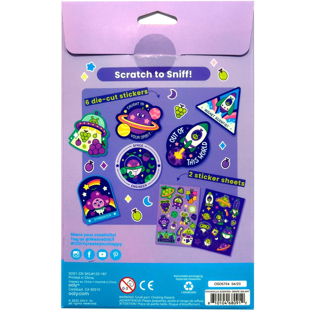 OOLY stickiville geurstickers Grape galaxy 810104680912