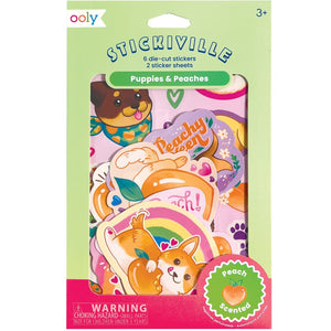 OOLY stickiville geurstickers Puppies & Peaches