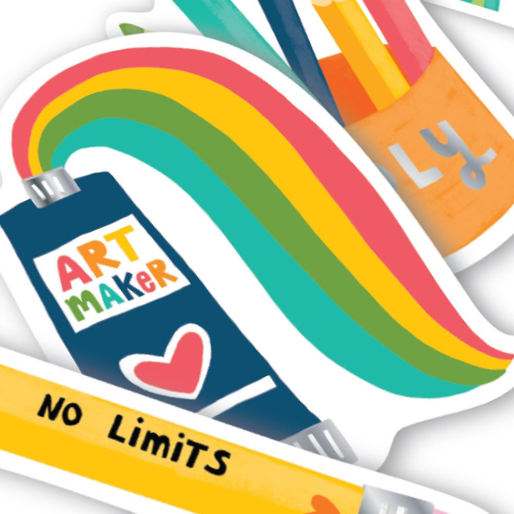 OOLY stickiville stickers Art maker vinyl 4 stks