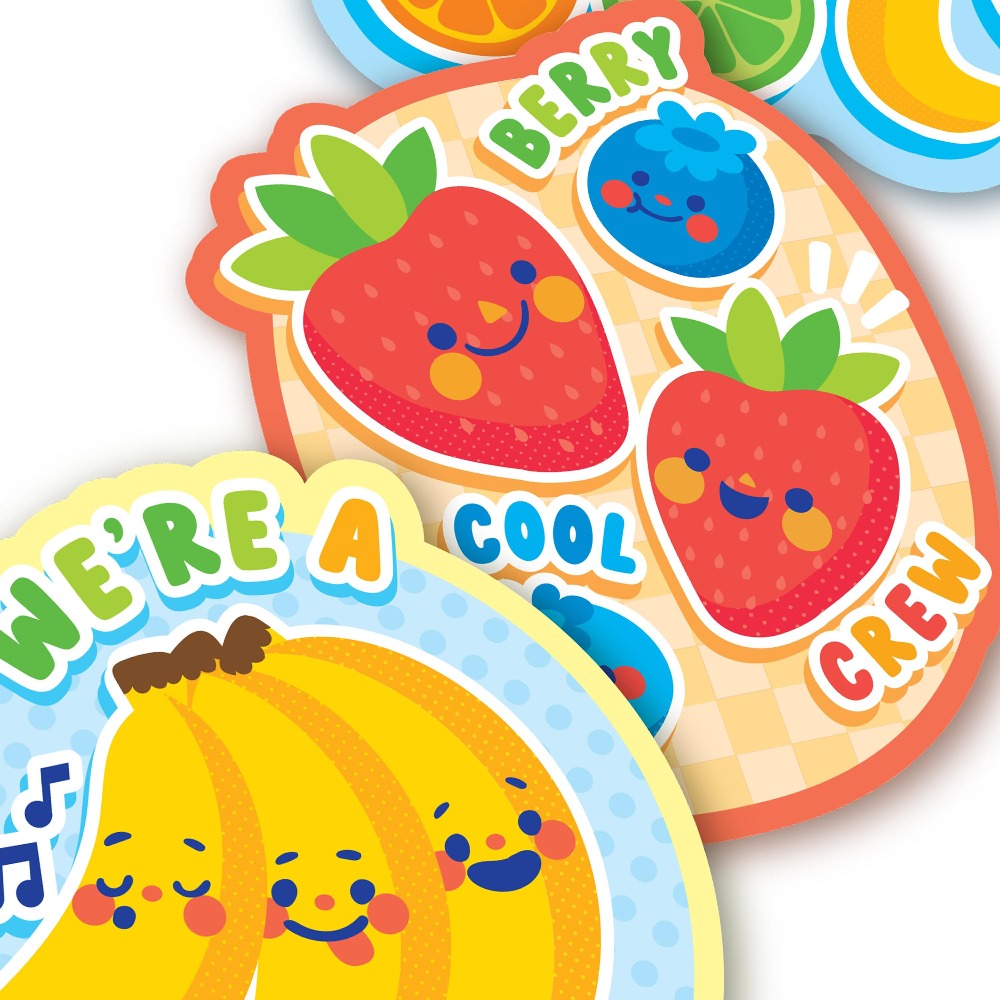 Buy OOLY stickiville stickers Fruit friends vinyl 4 stks