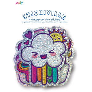 OOLY stickiville stickers Happy rainbows vinyl 4 stks