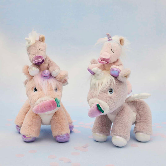 Olli Ella Binky Baby Unicorn Sparkle Lilac