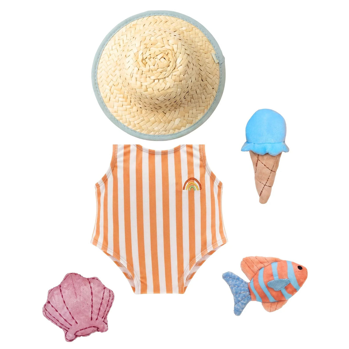 Buy Olli Ella Dinkum Doll Boardwalk beach outfit set 3 jr+