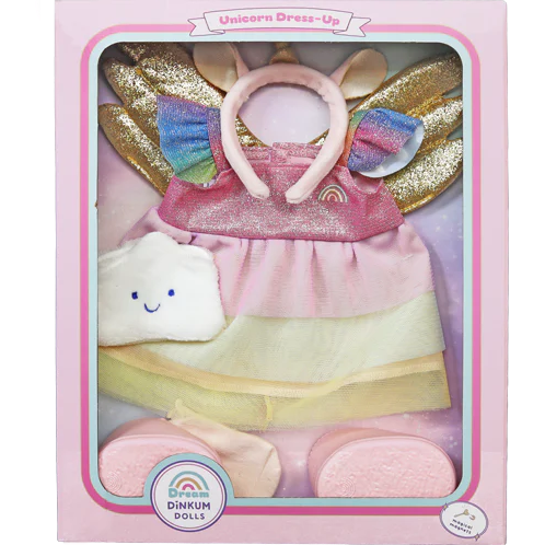 Olli Ella Dinkum Doll Unicorn outfit set 3 jr+