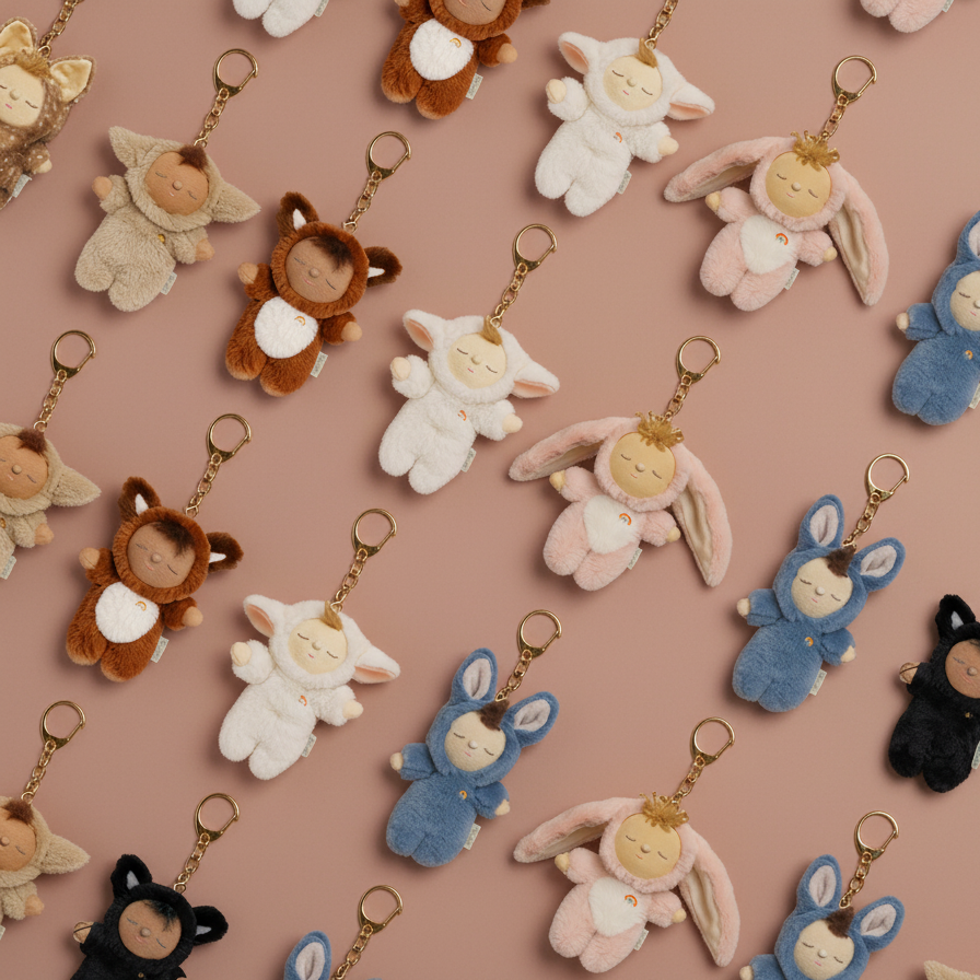 Olli Ella Cozy Bag Charm Fawny Lala c