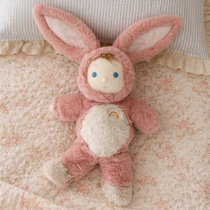 Olli Ella Cozy Day Dinkum Bunny Pinkie