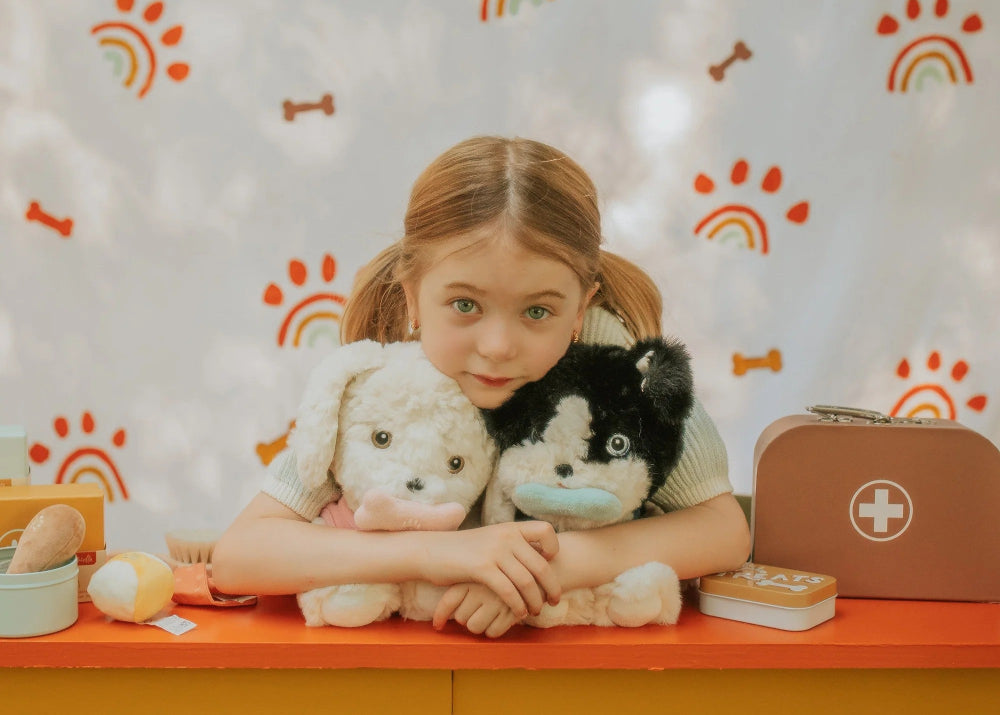 Olli Ella Dinkums Dog Lucky pluche + polyester + katoen