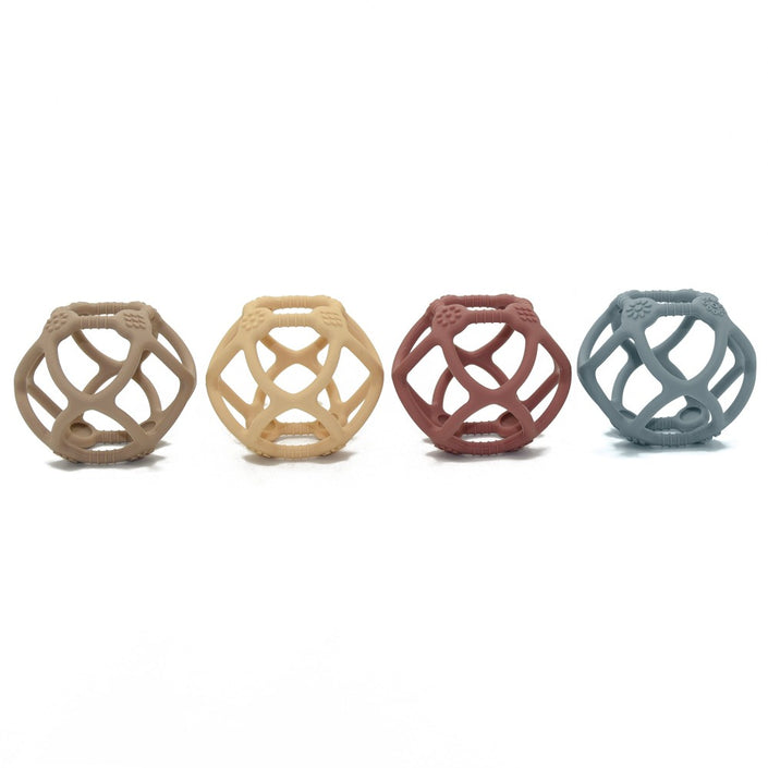 Petit Monkey bijtspeeltje bal taupe 0 mnd+