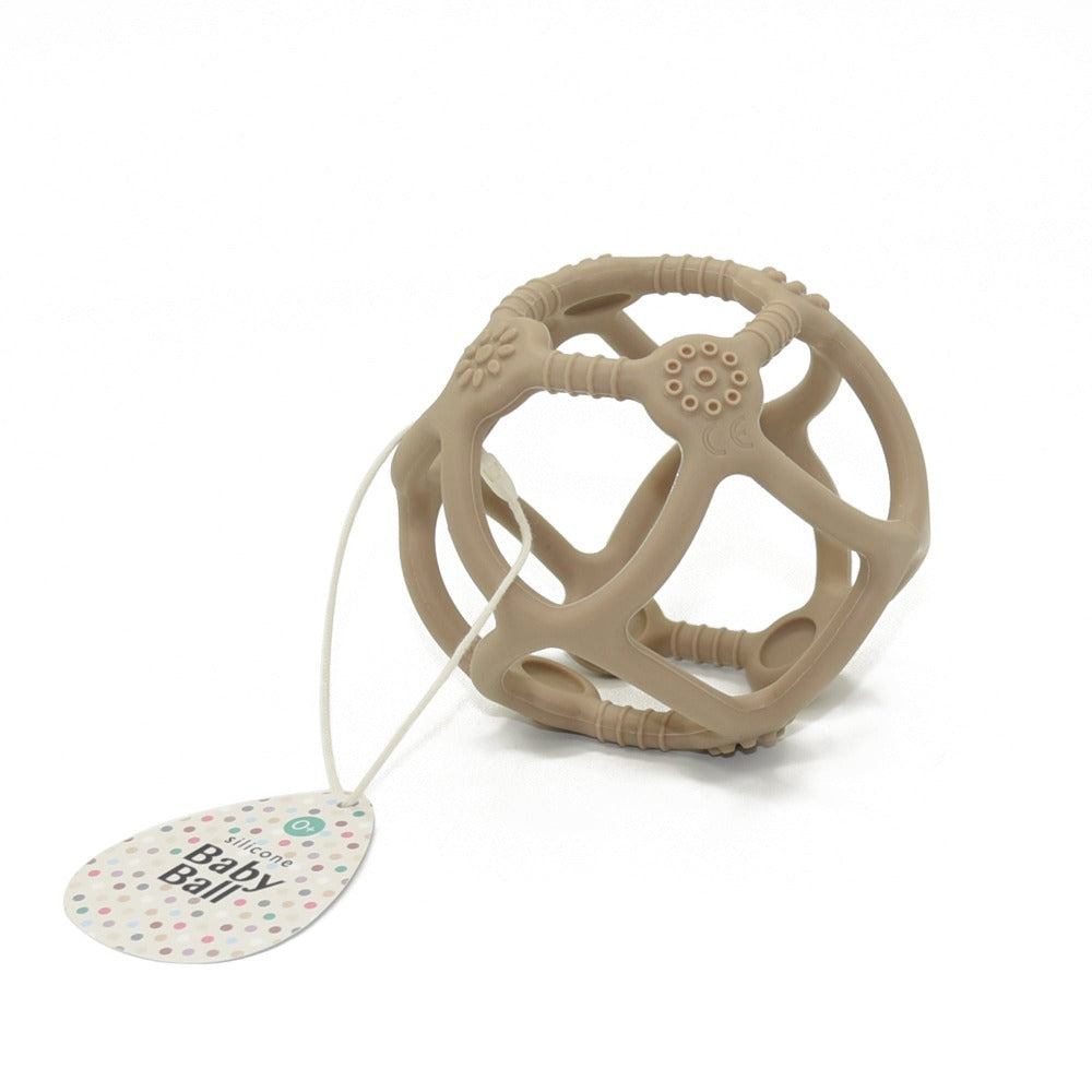 Buy Petit Monkey bijtspeeltje bal taupe 0 mnd+