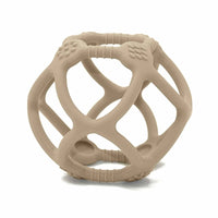 Petit Monkey bijtspeeltje bal taupe 0 mnd+