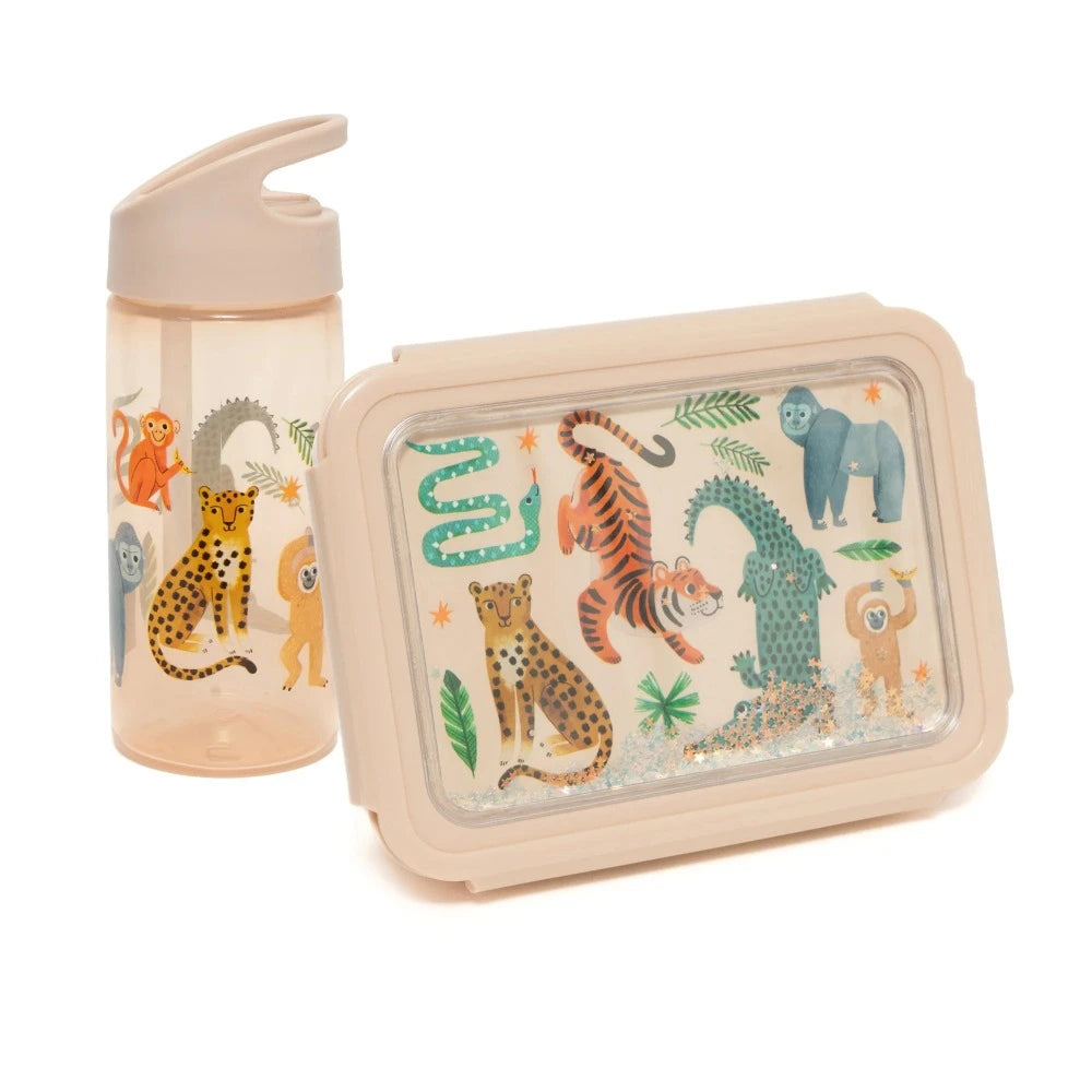 Petit Monkey broodtrommel bento upside down animals PP + tritan