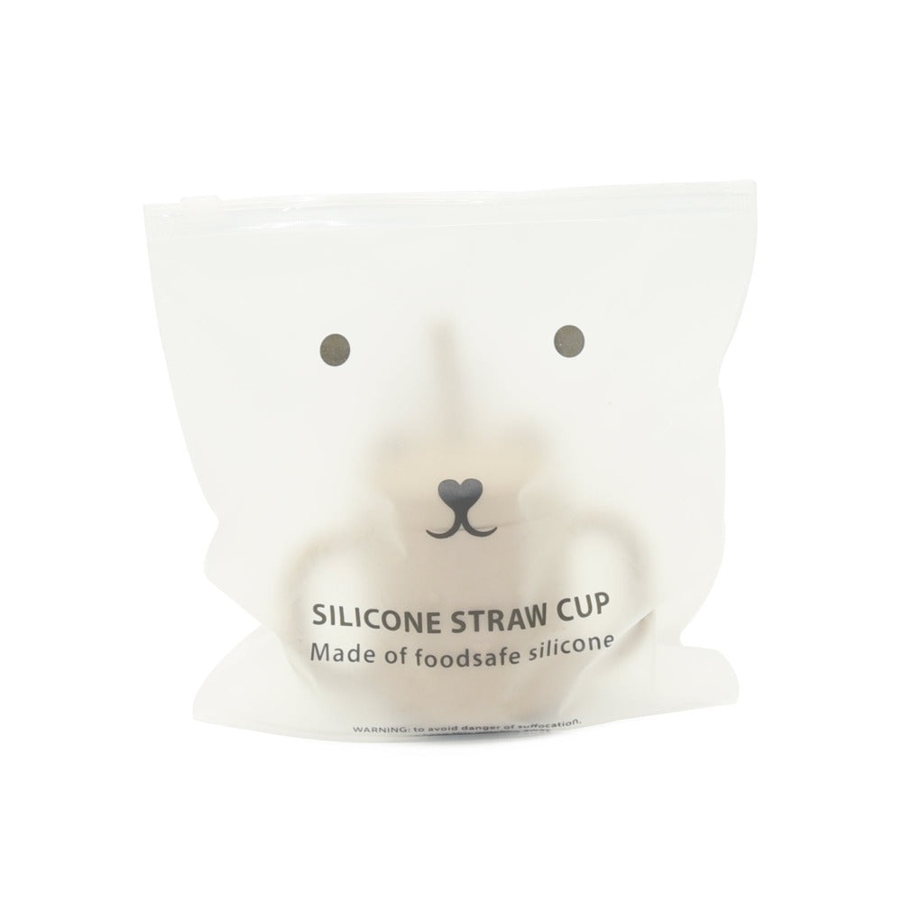Buy Petit Monkey siliconen sippy cup met oren taupe