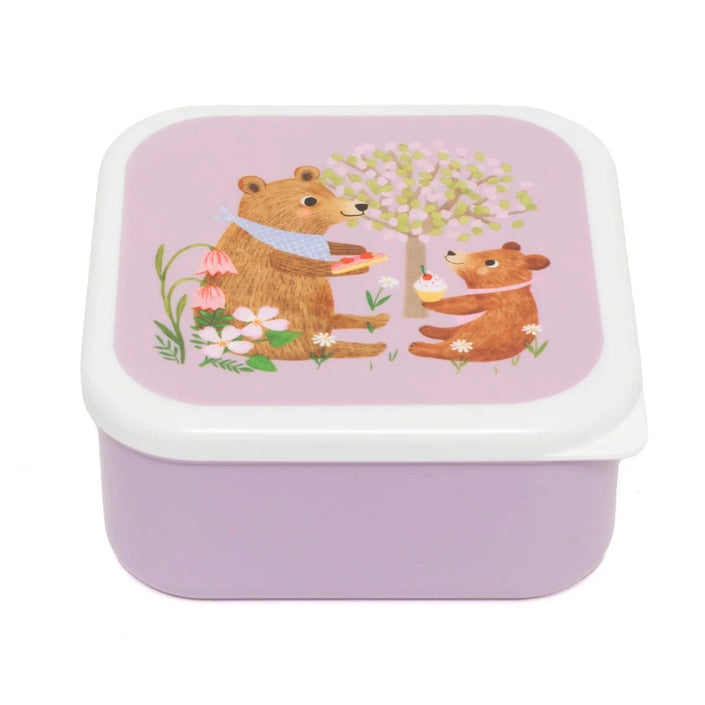 Petit Monkey snackbox set animals picnic 12 x 12 cm