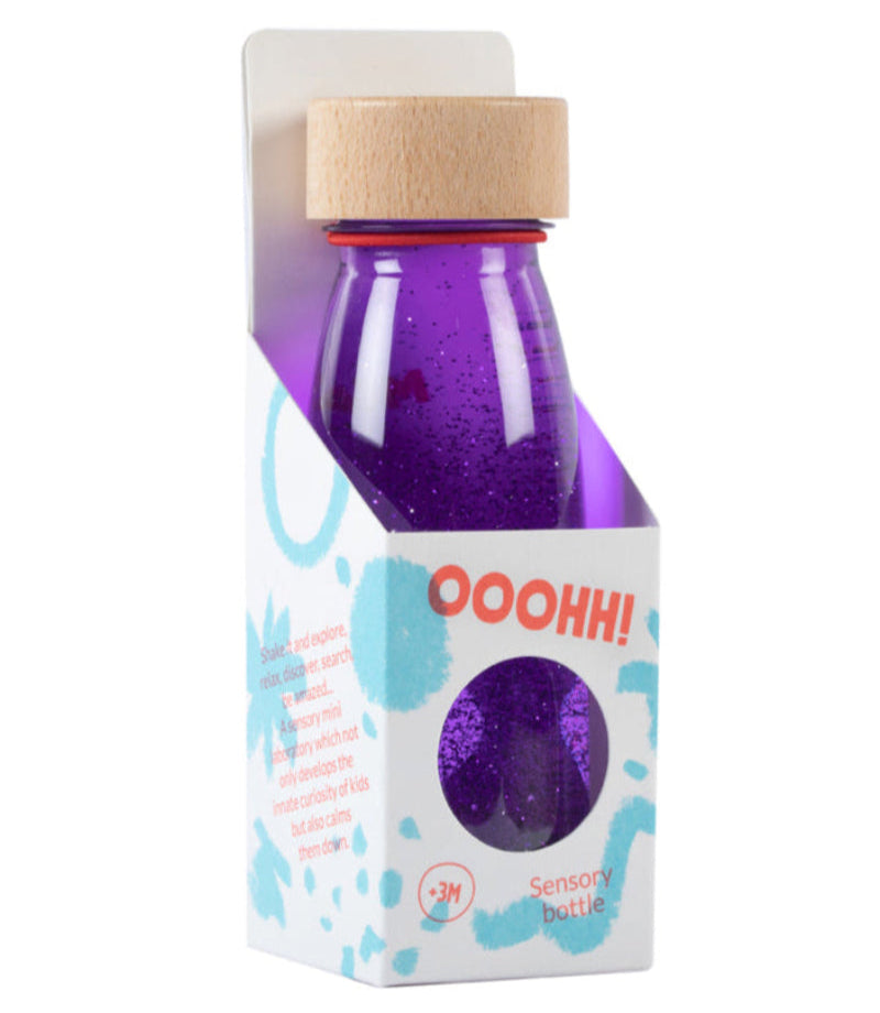 Petit Boum sensorische fles Float Purple 3 mnd+