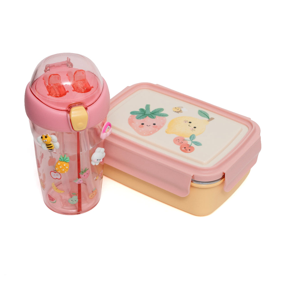 Petit Monkey 2 in 1 drinkfles Sparkling Fruits 8719244227112