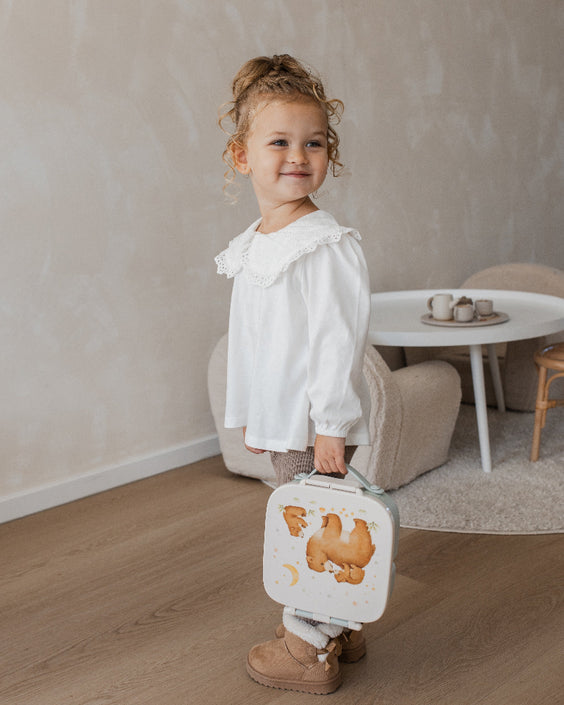 Petit Monkey bento lunchbox BearLB56B-Re