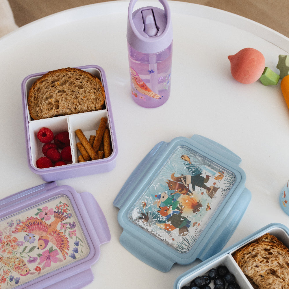 Petit Monkey broodtrommel bento bonfire animals PP + tritan
