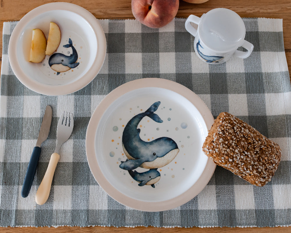 Petit Monkey melamine bakje Whale 100% melamine