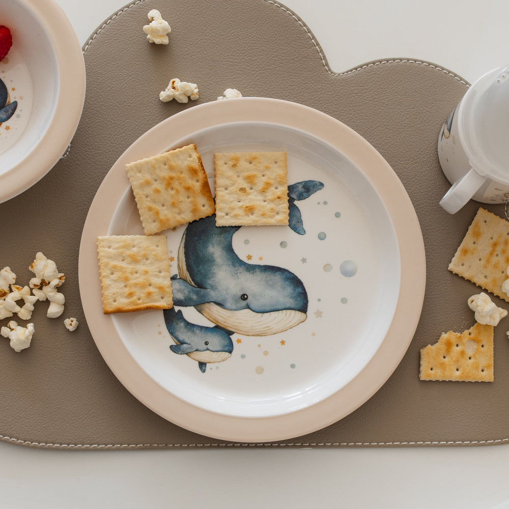 Petit Monkey melamine bord Whale 8719244226856