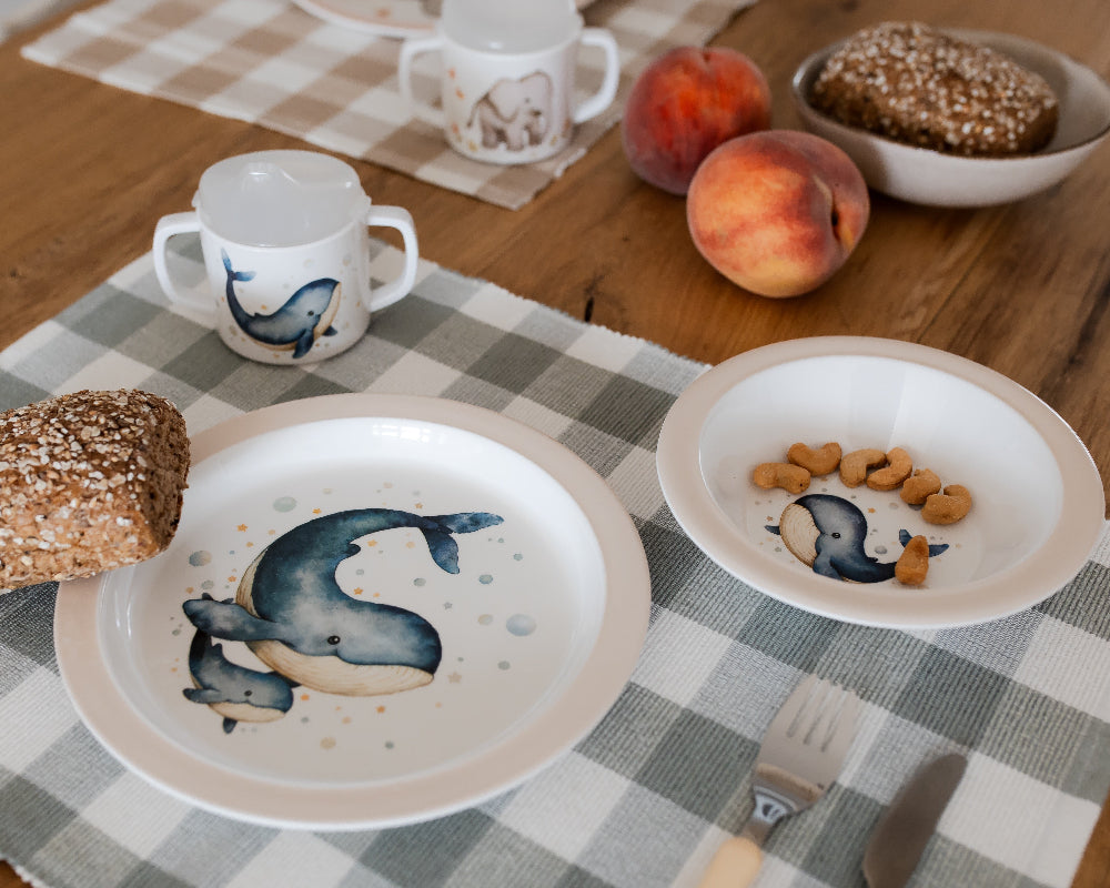 Petit Monkey melamine bord Whale