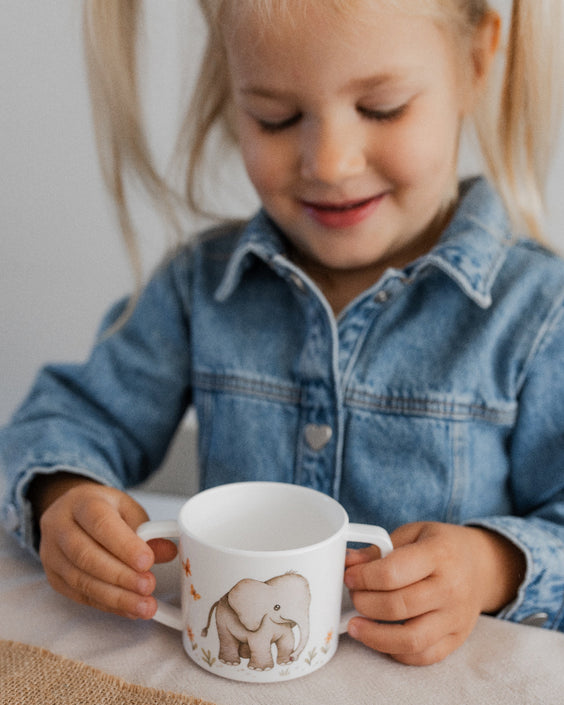 Petit Monkey melamine tuitbeker met oren ElephantMCB23-Rg