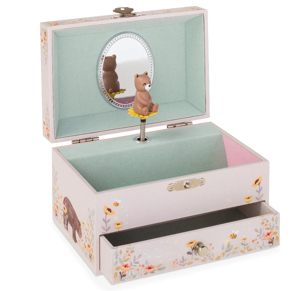 Petit Monkey muziekdoos bijoux bear FSC karton