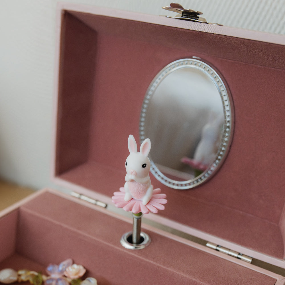 Petit Monkey muziekdoos bijoux rabbit FSC karton