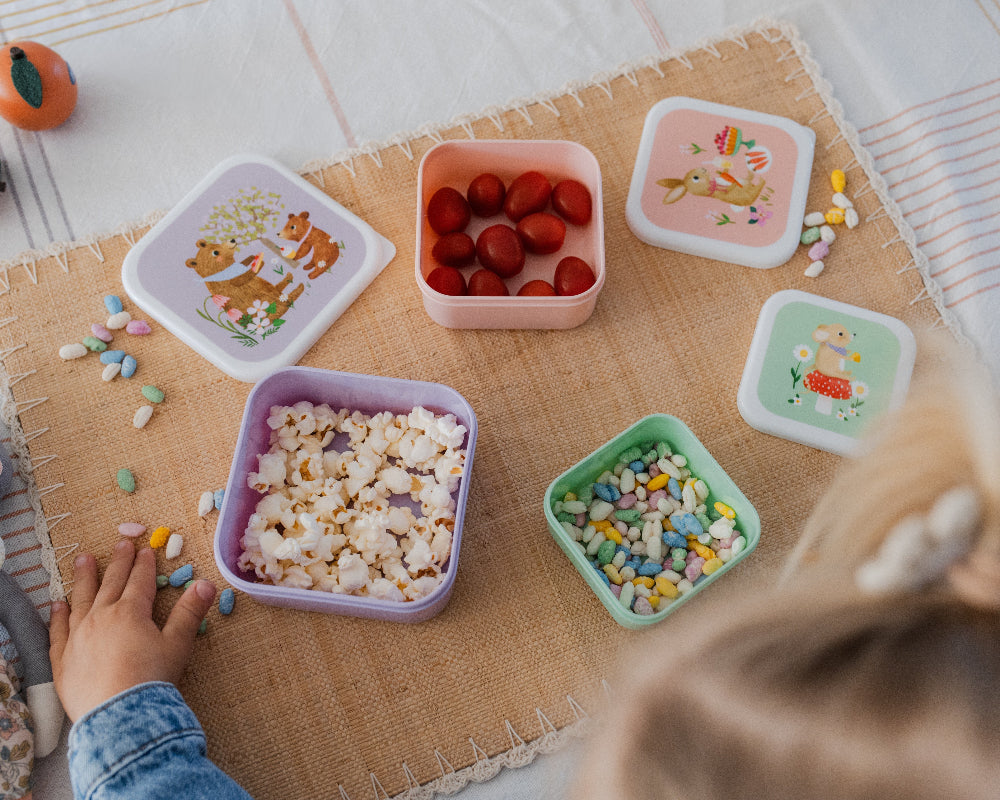 Buy Petit Monkey snackbox set animals picnic 12 x 12 cm