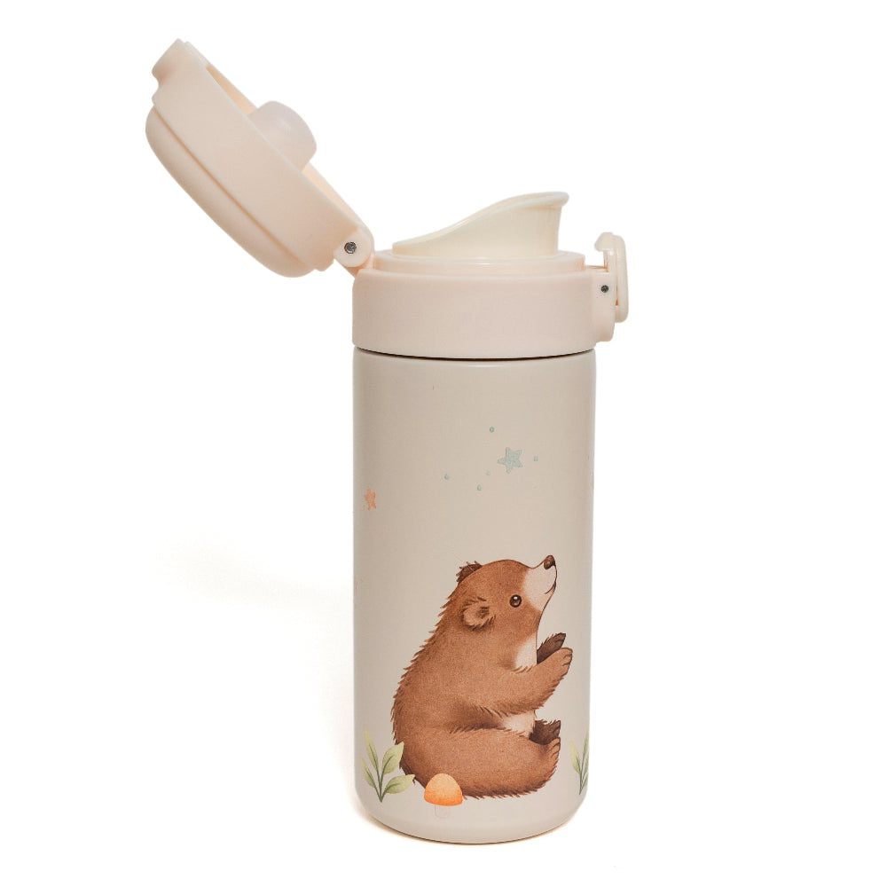 Petit Monkey stainless steel drinkfles BearVSB6-Rd