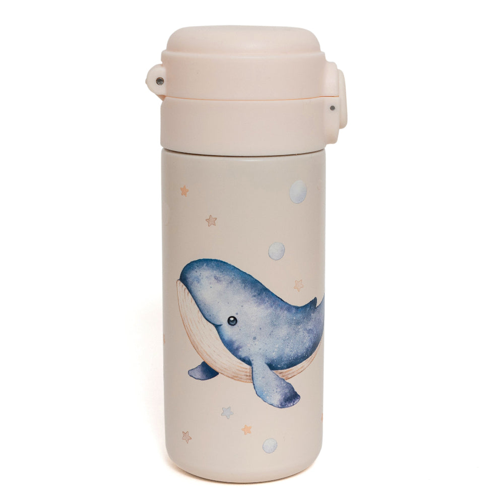 Petit Monkey stainless steel drinkfles Whale