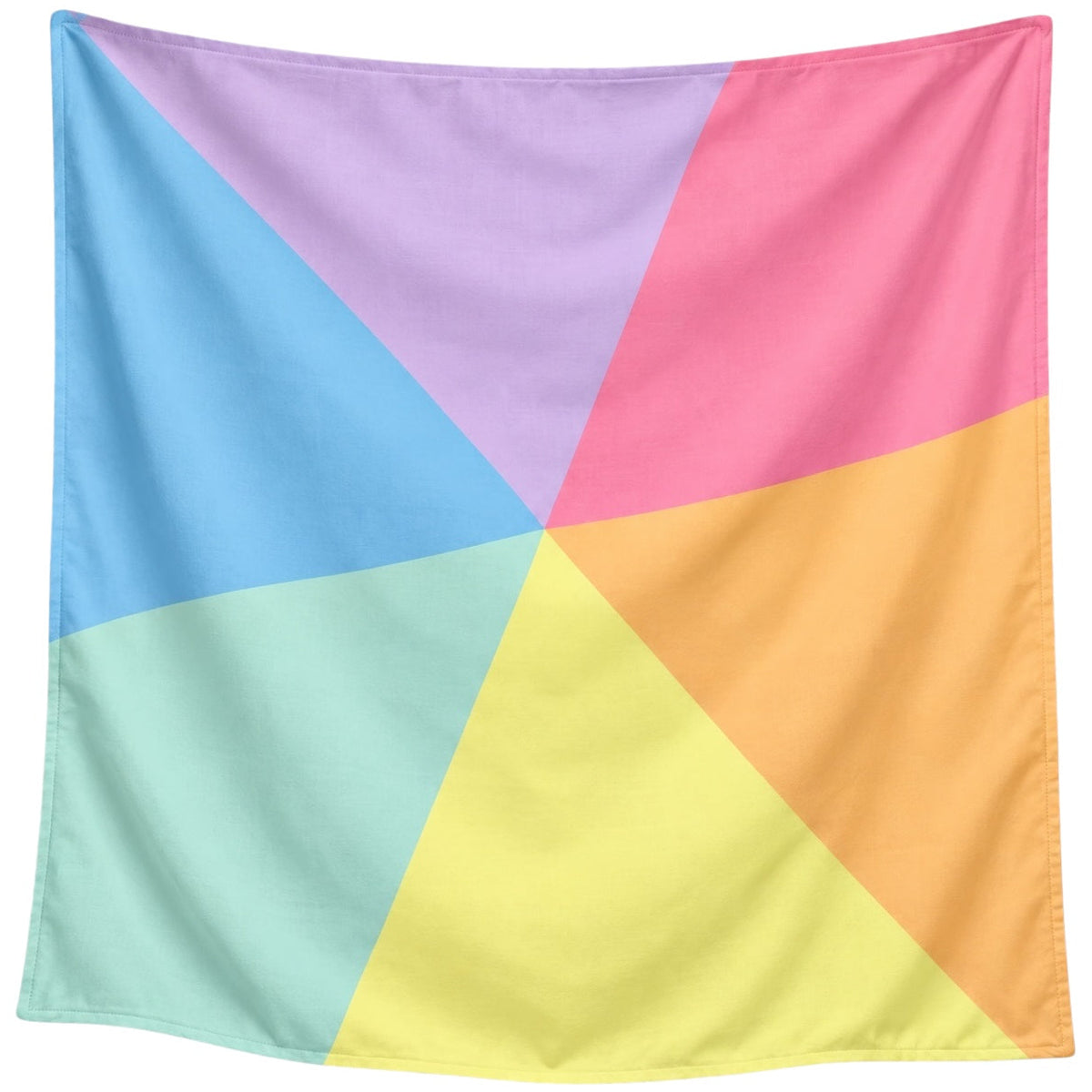 Pit and Play speeldoek pastel colorblock XXL 120 x 120 cm 6156710726755