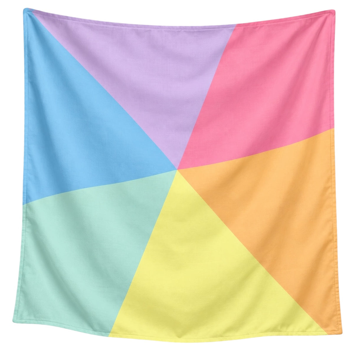 Pit and Play speeldoek pastel colorblock large 75 x 75 cm