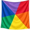 Pit and Play speeldoek rainbow colorblock XXL 120 x 120 cm 6156709764782