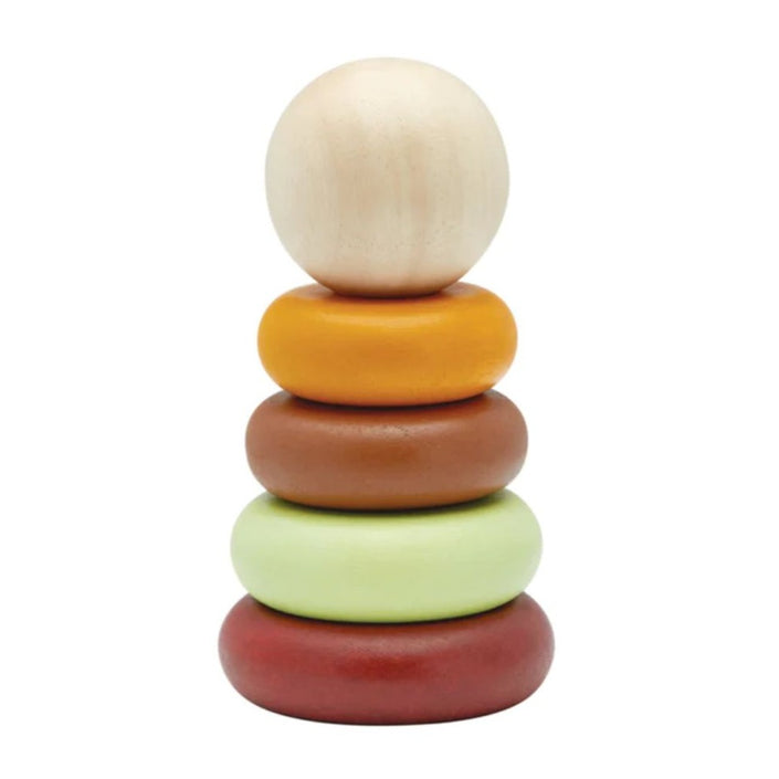 Plan Toys stacking tower natural 1yr+