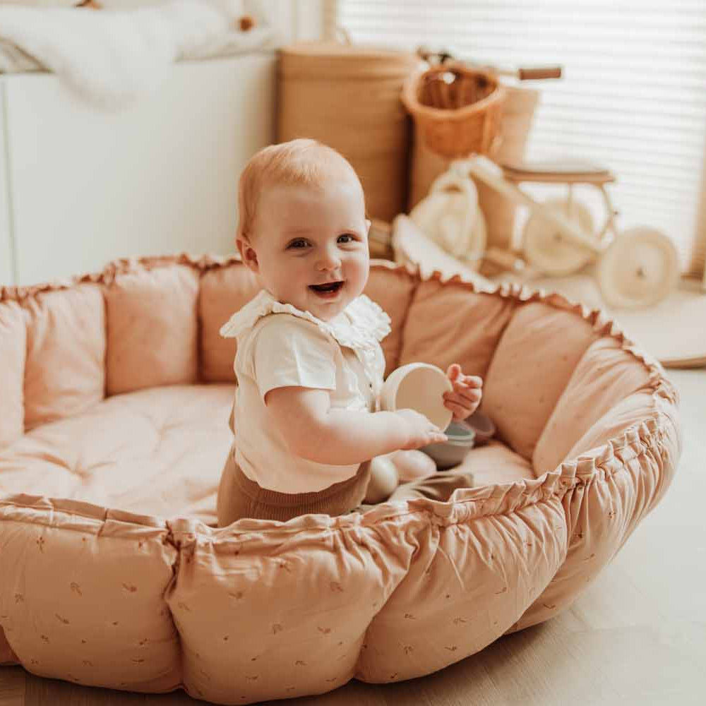 Play & Go speelmat en babynestje fleuri bloom