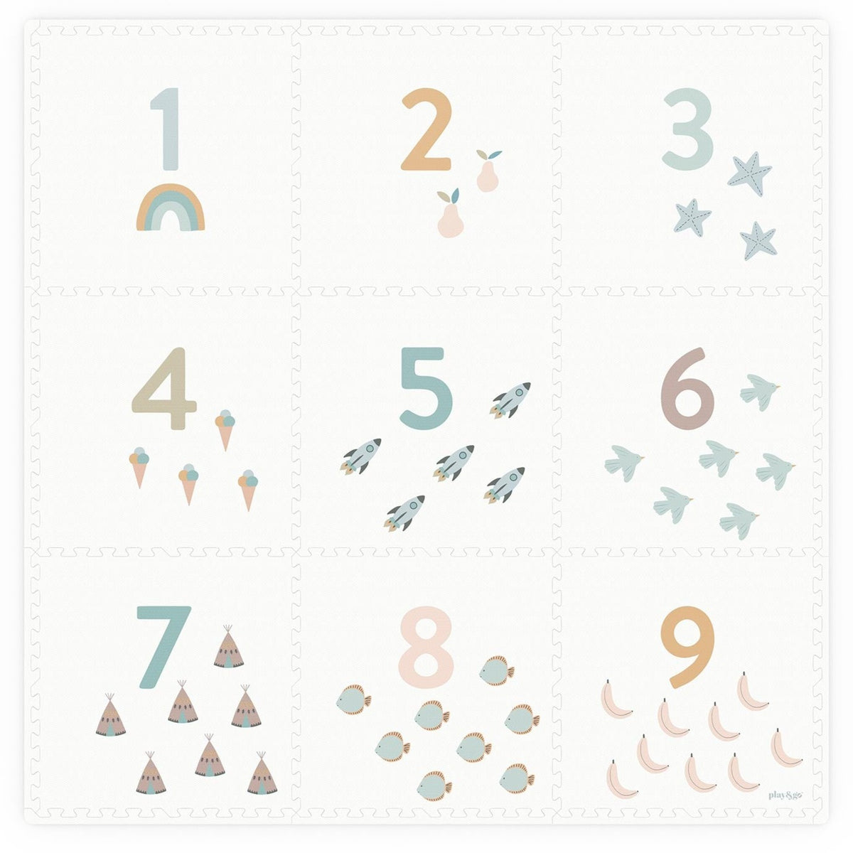 Play & Go speelmat numbers dots 180 x 180 cm