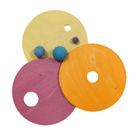 GRIMMS x Stapelstein Rolling Discs Warm Pastel