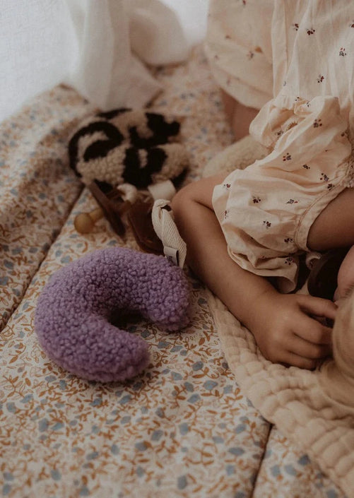 Dappermaentje speendoekje maan teddy purple 016teddylilab