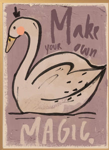Studio loco poster magic swan 50 x 70 cm SLpostermagicswan