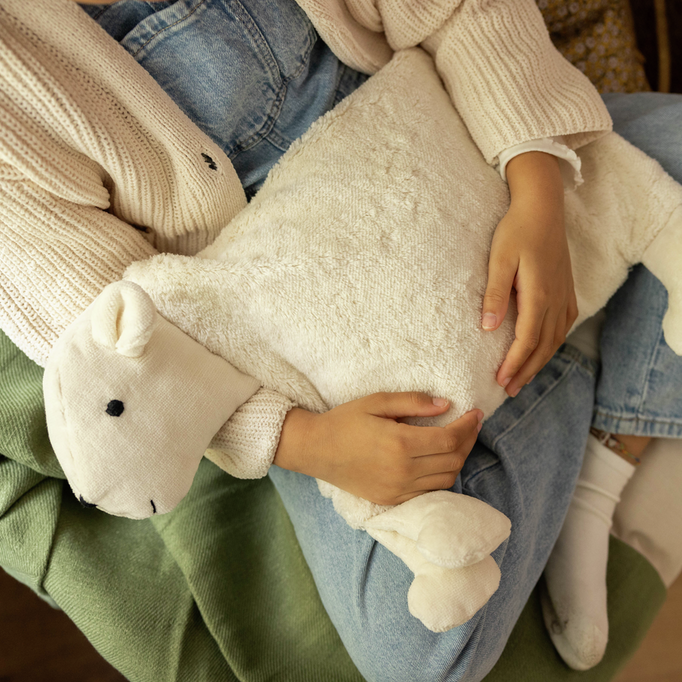 Senger Naturwelt warmte kussen beer wit 3 mnd+