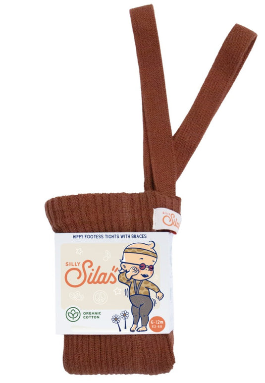 Silly Silas maillot hippy zonder voetjes katoen cinnamon 2-3 jr