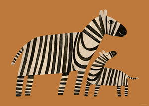 Petit Monkey poster Zebra's 70 x 50 cm P58