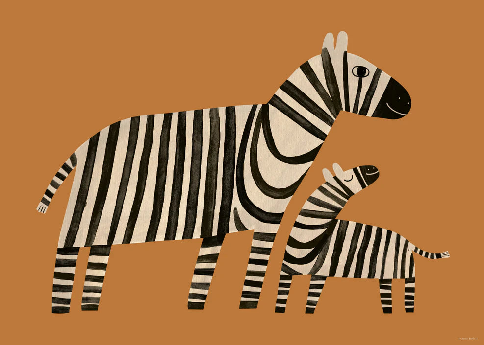 Petit Monkey poster Zebra's 70 x 50 cm P58