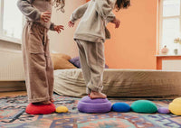 Stapelstein Bloom stacking stones 6 + 1 Rainbow pastel