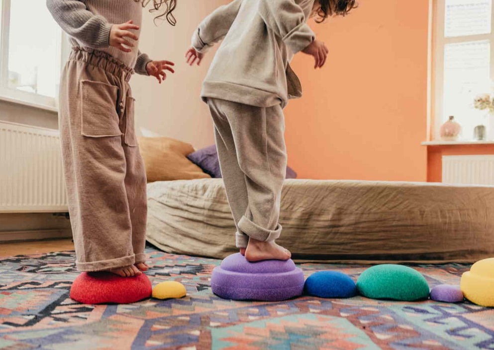 Stapelstein Bloom stacking stones 6 + 1 Rainbow pastel