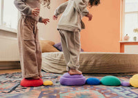 Stapelstein Bloom stacking stones 6 + 1 Rainbow pastel