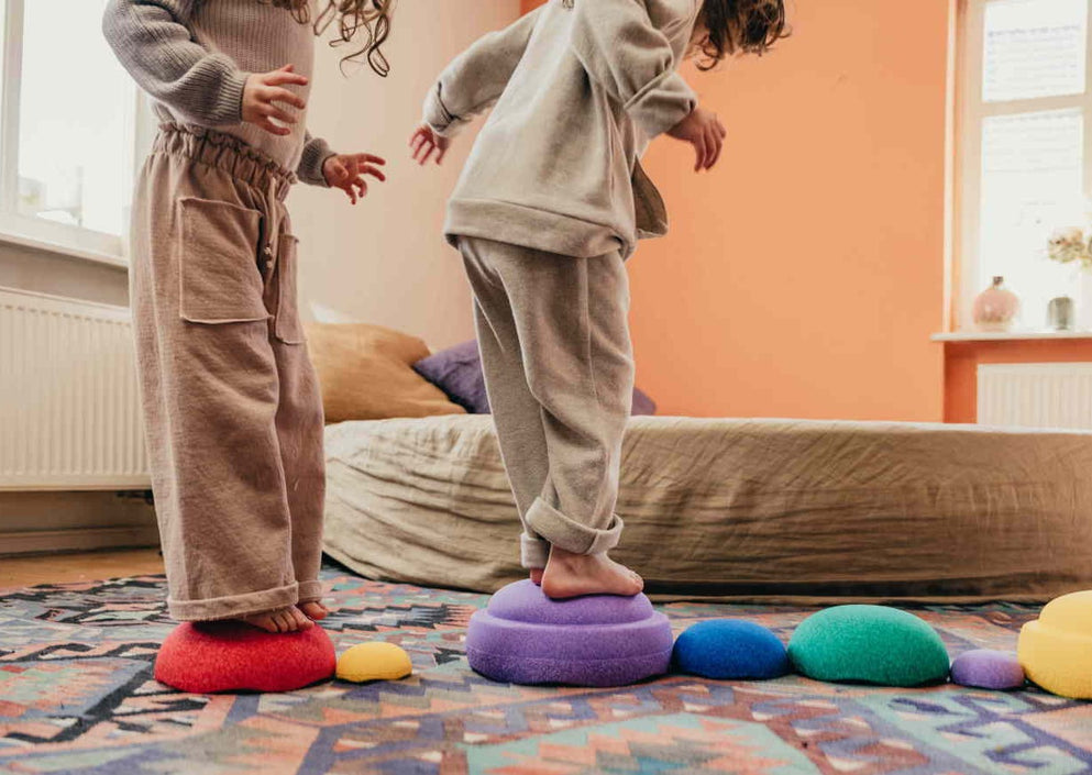 Stapelstein Bloom stacking stones 6 + 1 Rainbow pastel