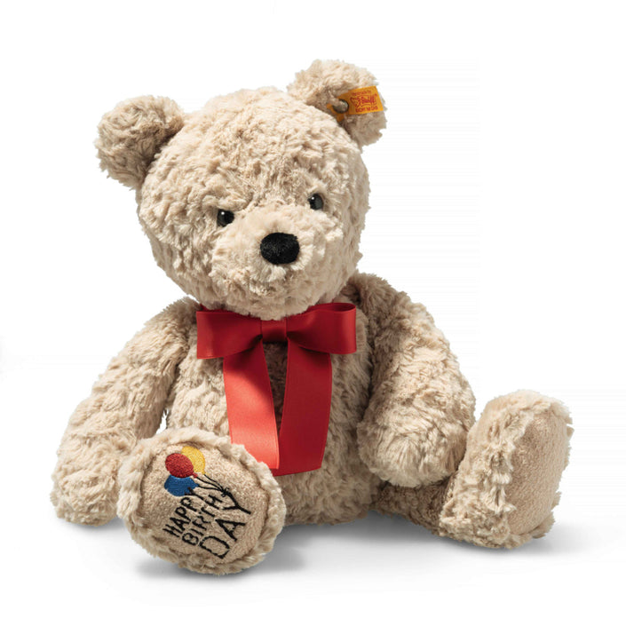 Steiff_knuffel_Jimmy_teddybeer_happy_birthday_35cm_beige 4001505114069 a