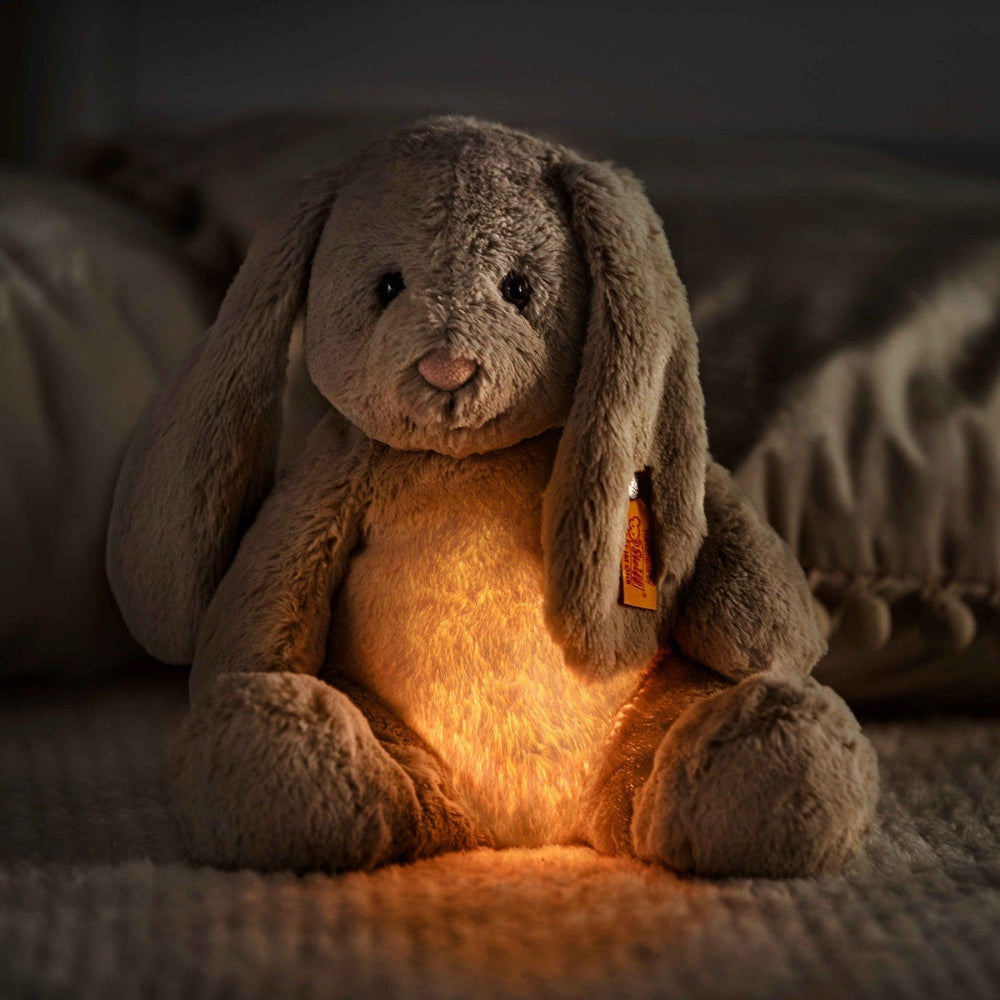 Steiff nachtlamp knuffel Hoppie konijn 28 cm licht grijs