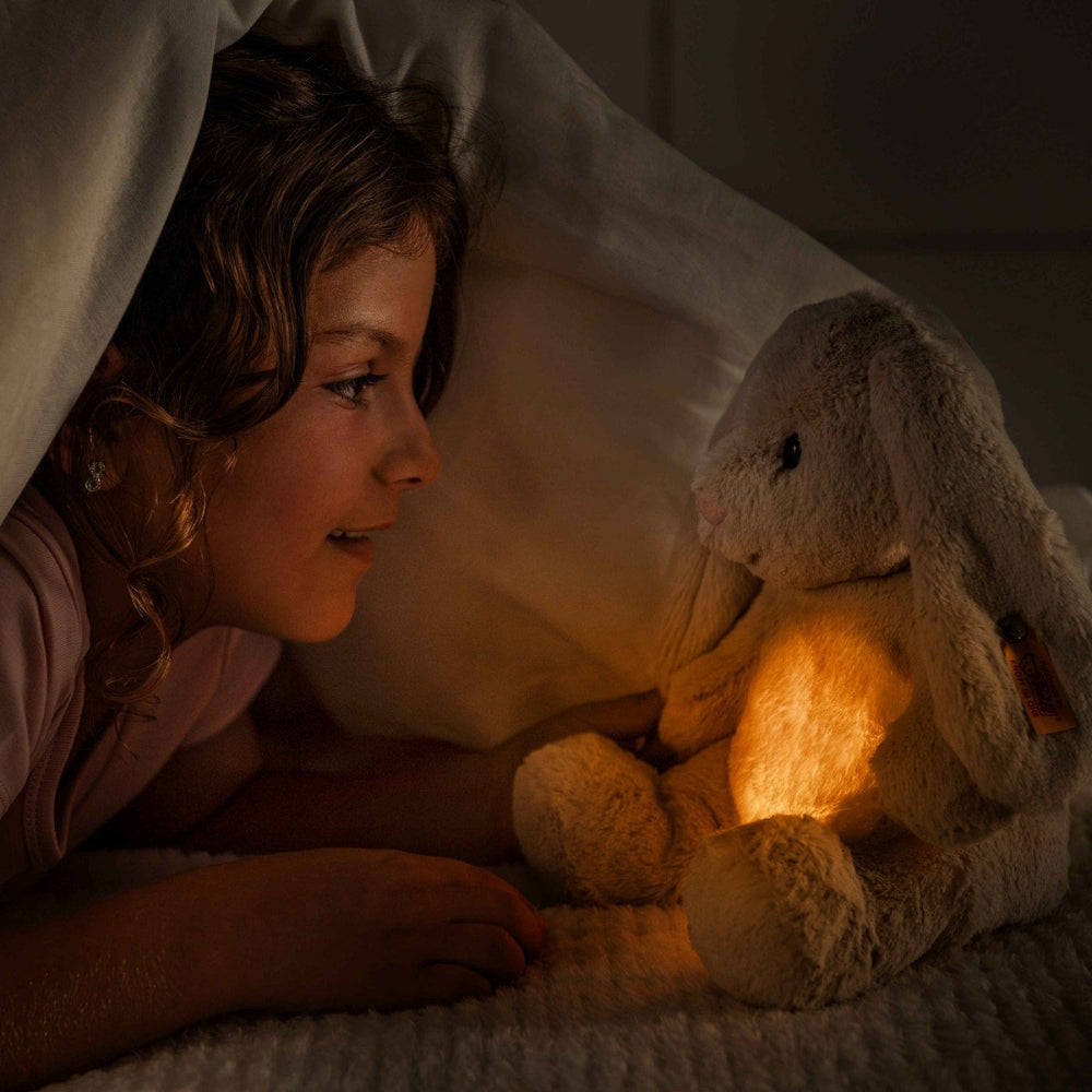 Steiff nachtlamp knuffel Hoppie konijn 28 cm licht grijs